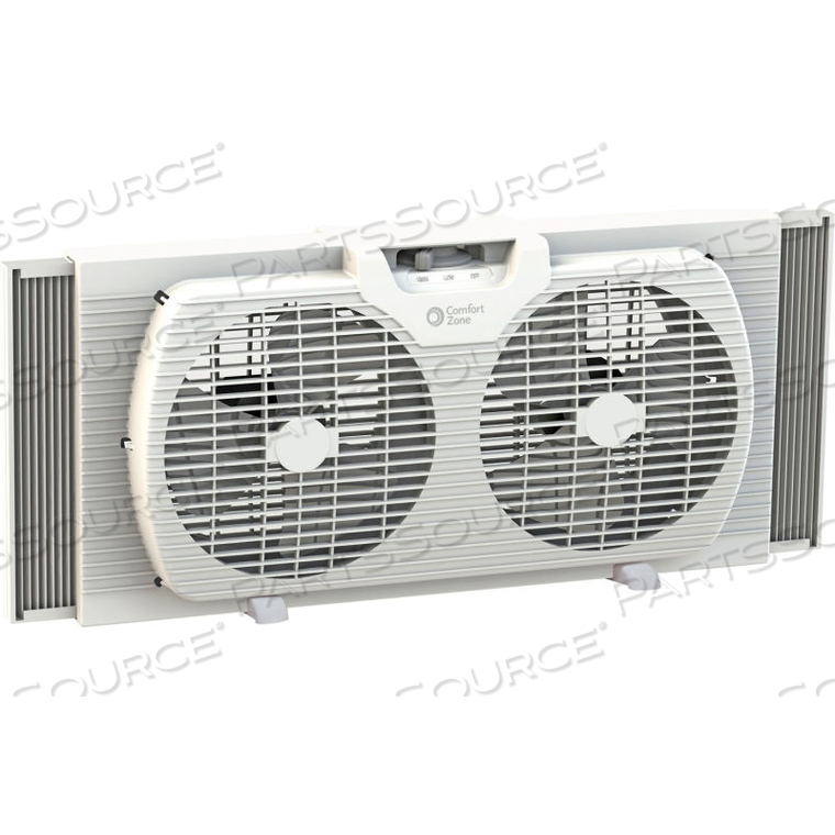 9 IN PORTABLE TWIN WINDOW FAN 