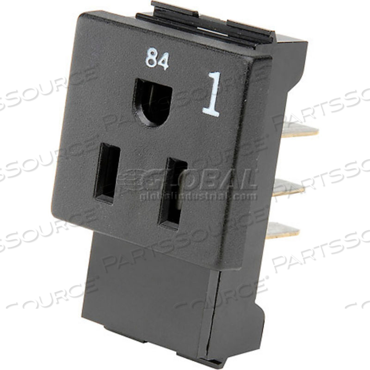 INTERION CIRCUIT 1 RECEPTACLE - (PACKAGE OF 4) by Electri-Cable Assemblies