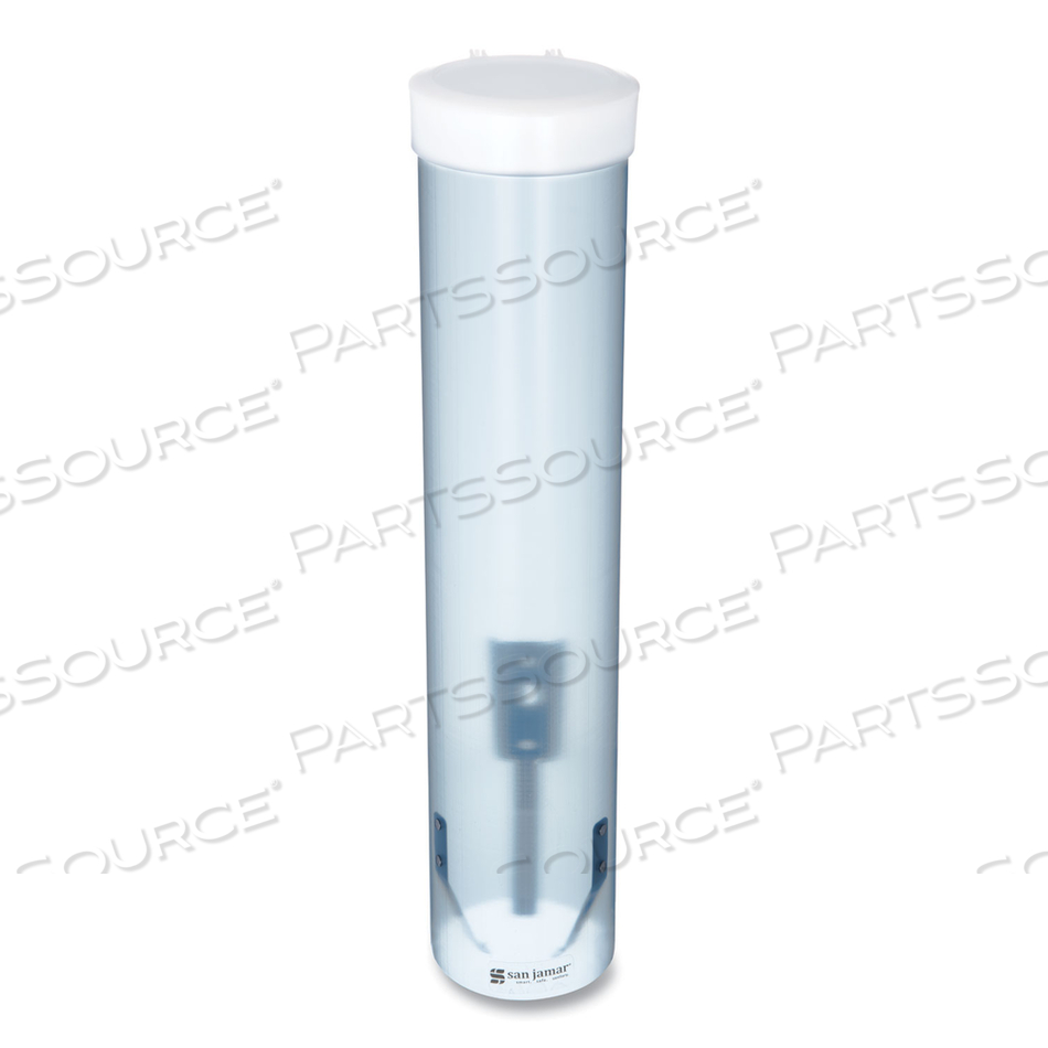 ADJUSTABLE FROSTED WATER CUP DISPENSER, FOR 4 OZ TO 10 OZ CUPS, BLUE by San Jamar