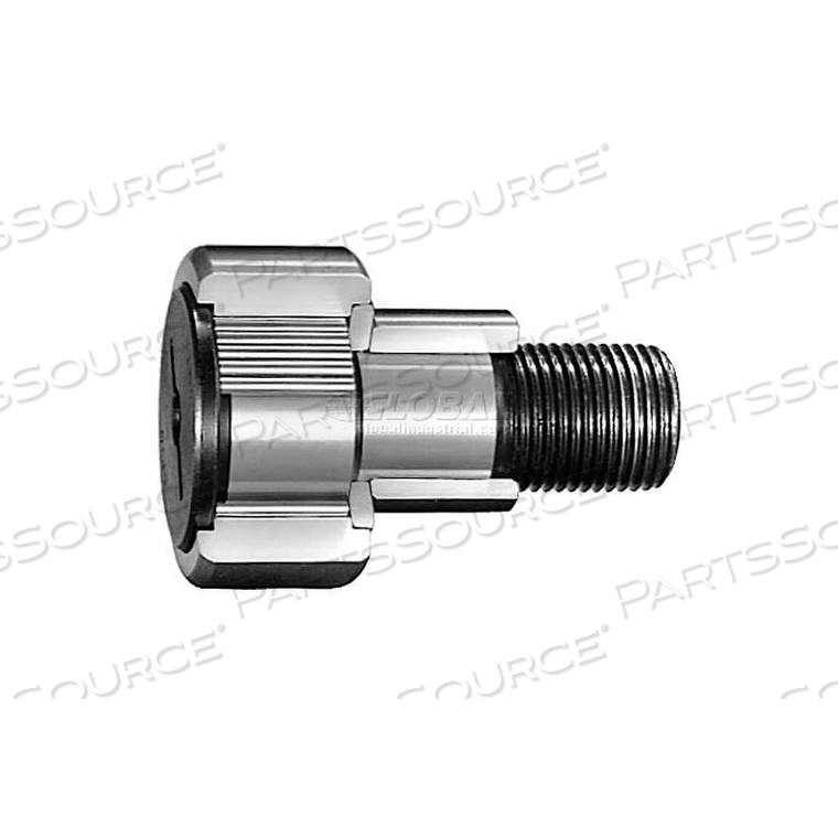 CAM FOLLOWER ECC COLLAR FULL COMP CROWN OD SCDR SLOT DBL SEALED 35MM OD 18MM W M16 X 1.5 THR by IKO International