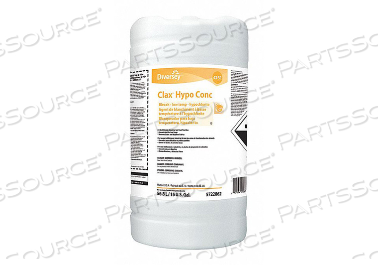 LIQUID LAUNDRY STAIN REMOVER 15GAL. DRUM by Diversey