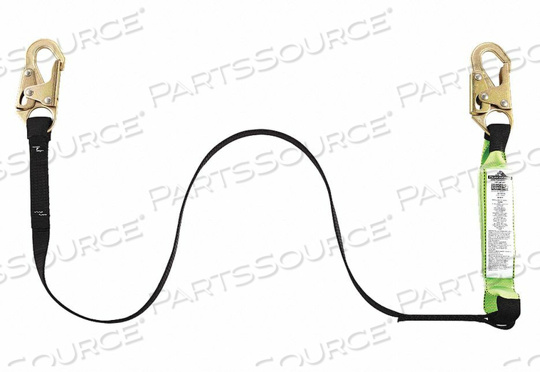 SHOCK-ABSORBING LANYARD 6 FT. 310 LB. by SureWerx