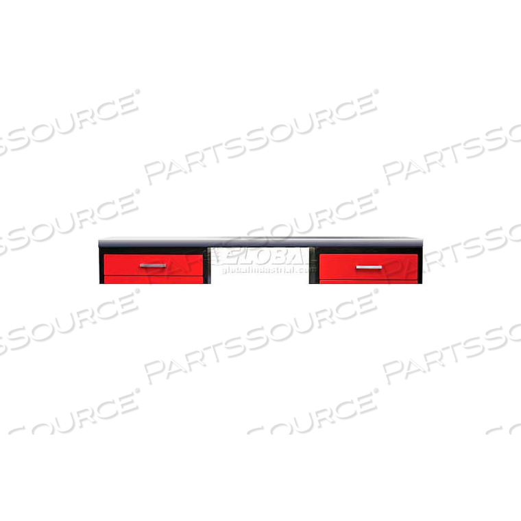 12 GAUGE STEEL WORKBENCH TOP, 60"W X 24"D X 1-3/4"H, GRAY by Hallowell