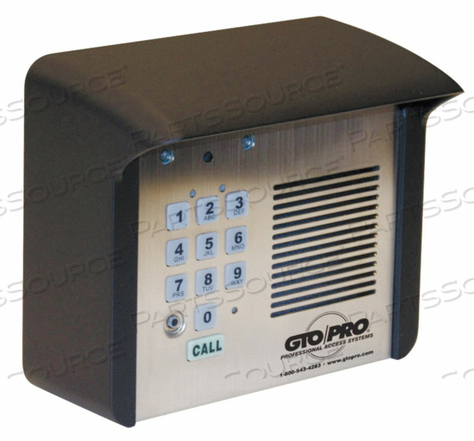 INTERCOM KEYPAD 12VDC BLACK by GTO INTERCOM KEYPAD 12VDC BLACK by GTO