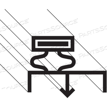 GASKET, DOOR, 3 SIDED, 35"X81" 