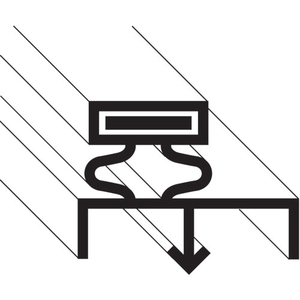 GASKET, DOOR, 3 SIDED, 35"X81" by Thermo-Kool