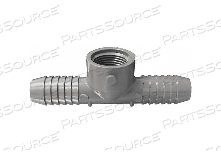 FEMALE ADAPTER TEE, 1 1/2 IN X 1/2 IN X 1 1/2 IN FITTING PIPE SIZE, 200 PSI, GRAY by Lasco FEMALE ADAPTER TEE, 1 1/2 IN X 1/2 IN X 1 1/2 IN FITTING PIPE SIZE, 200 PSI, GRAY by Lasco