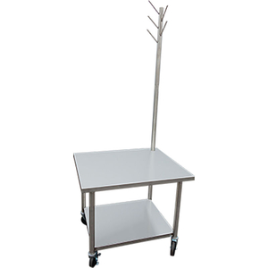 MIXER TABLE WITH TOOL TREE, UNDERSHELF & CASTERS 30X36X30 by IMC