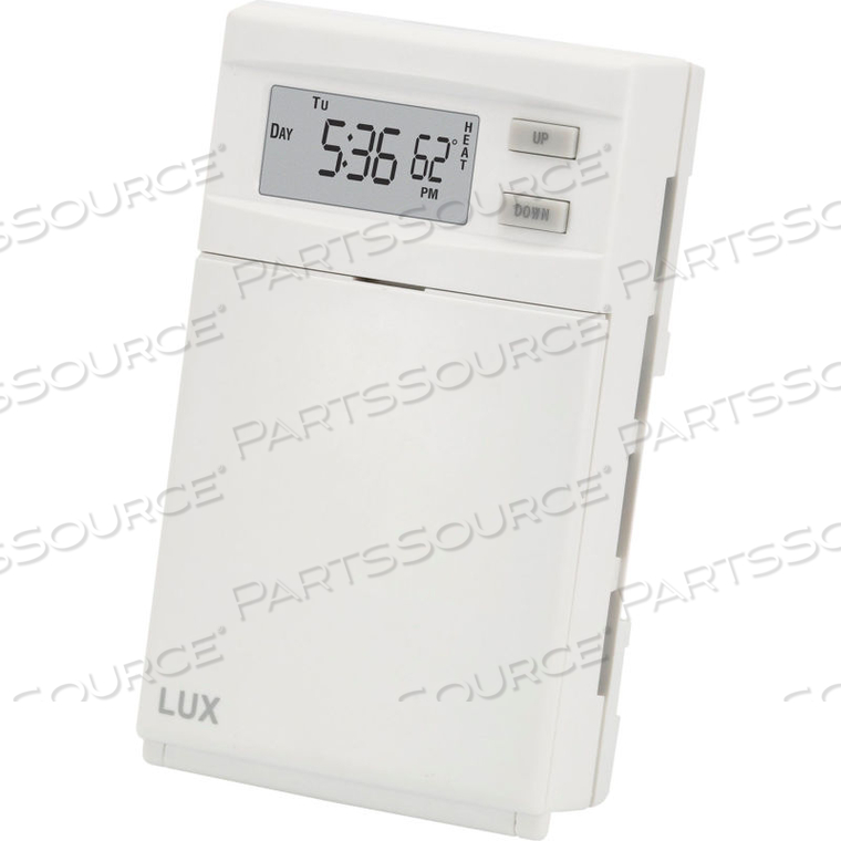 LINE VOLTAGE PROGRAMMABLE THERMOSTAT PSPLV512 - 1 STAGE HEAT, SINGLE OR DOUBLE POLE 120/240 VAC 