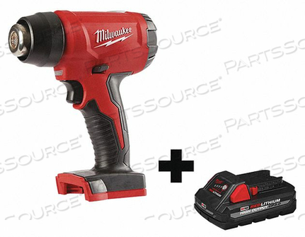 HEAT GUN KIT 18VDC EXTRA BATTERY by Milwaukee Electric Tools HEAT GUN KIT 18VDC EXTRA BATTERY by Milwaukee Electric Tools