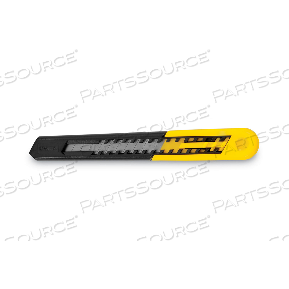 QUICK POINT KNIFE, 7 IN, SNAP-OFF STEEL BLADE, PLASTIC, BLACK/YELLOW by Stanley