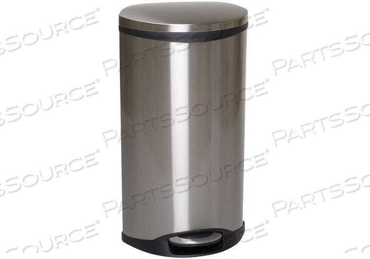 GRAINGER STEP CAN, EK9218MT-10L, METAL, SILVER, 2 1/2 GAL CAPACITY, 15 3/4 IN WD/DIA, 11 3/4 IN DP by Tough Guy GRAINGER STEP CAN, EK9218MT-10L, METAL, SILVER, 2 1/2 GAL CAPACITY, 15 3/4 IN WD/DIA, 11 3/4 IN DP by Tough Guy