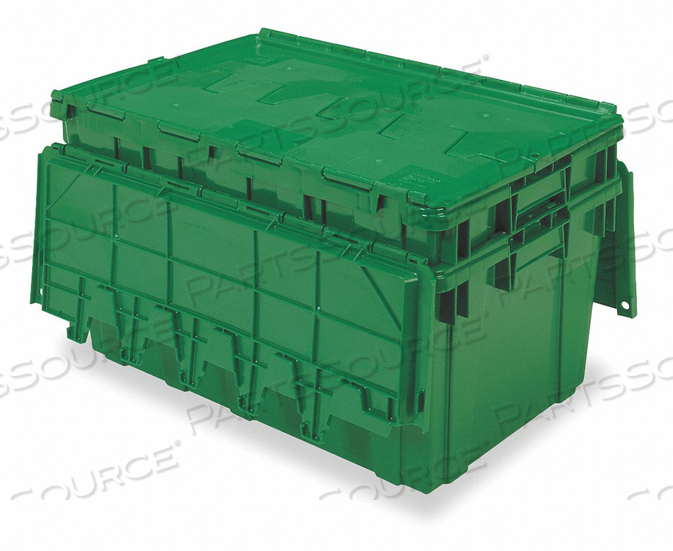 ATTACHED LID CONTAINER 2.25 CU FT GREEN by Akro-Mils / Myers Industries, Inc ATTACHED LID CONTAINER 2.25 CU FT GREEN by Akro-Mils / Myers Industries, Inc