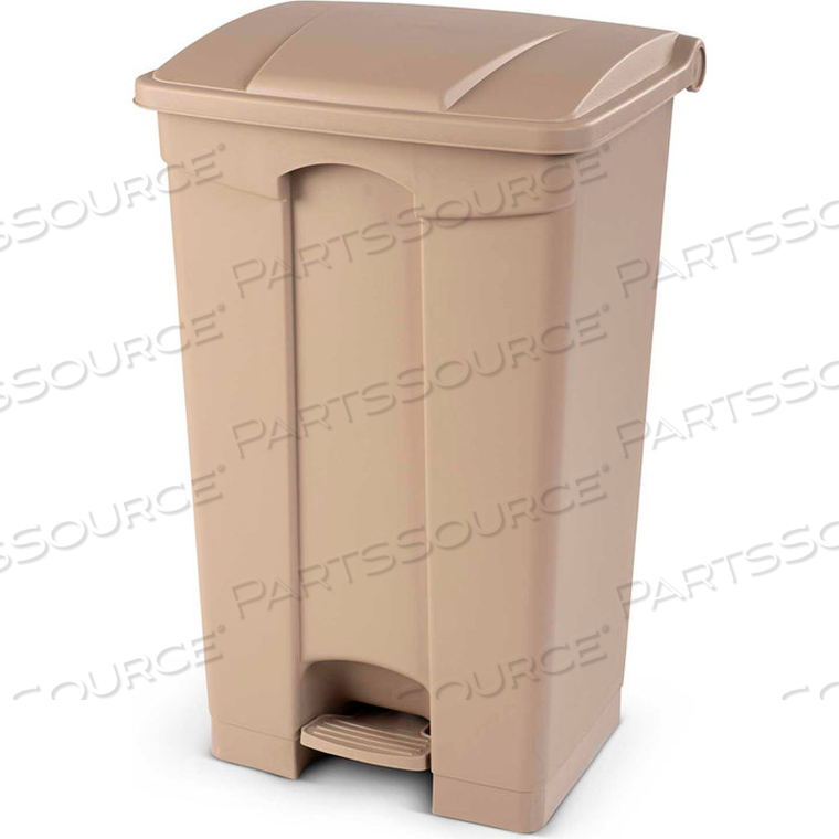 FIRE RETARDANT STEP ON CONTAINER, 23 GALLON, BEIGE FIRE RETARDANT STEP ON CONTAINER, 23 GALLON, BEIGE