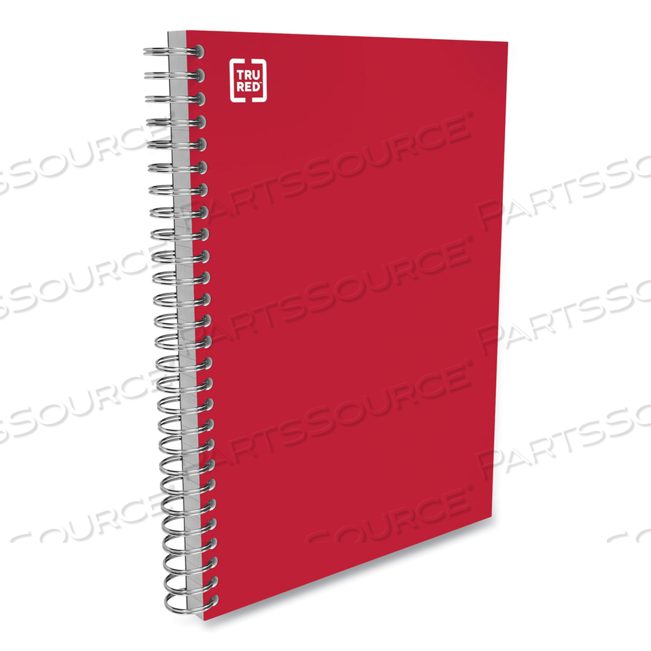 THREE-SUBJECT NOTEBOOK, MEDIUM/COLLEGE RULE, RED COVER, 9.5 X 5.88, 138 SHEETS 