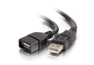 3.3FT USB 2.0 A/A EXTENSION CABLE - BLACK by Legrand AV (C2G) 3.3FT USB 2.0 A/A EXTENSION CABLE - BLACK by Legrand AV (C2G)