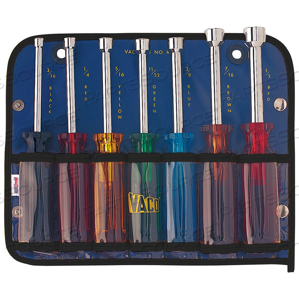 NUT DRIVERS TOOL SET, MULTI-COLOR, 7 PIECE by Klein Tools
