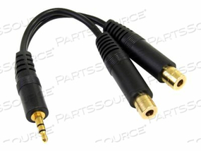 THIS 3.5MM STEREO SPLITTER CABLE/Y-CABLE FEATURES ONE 3.5MM MALE AND TWO 3.5MM F by StarTech.com Ltd.