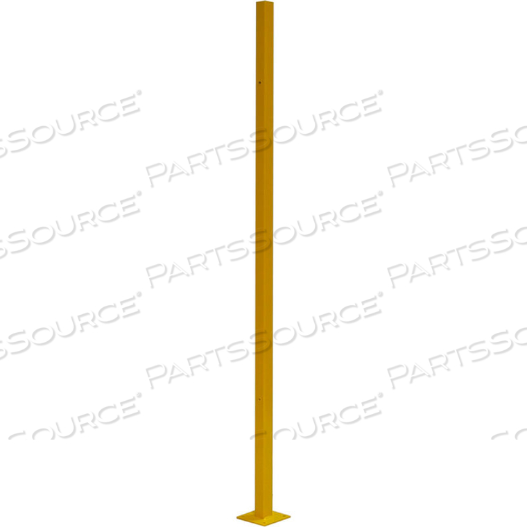 MACHINE GUARD POST BLACK/YELLOW 6 FT H by WireCrafters