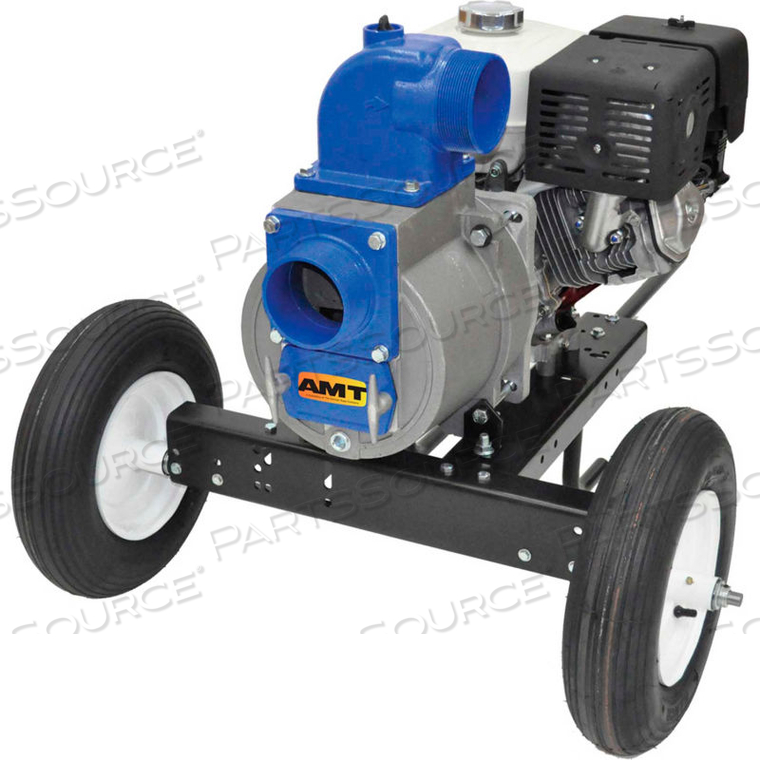AMT 4" NPT PREMIUM TRASH PUMP, HONDA OHV GX390 ENGINE, 75PSI, VITON/SIC SEAL, 4" IN/OUT by Springer Pumps LLC AMT 4" NPT PREMIUM TRASH PUMP, HONDA OHV GX390 ENGINE, 75PSI, VITON/SIC SEAL, 4" IN/OUT by Springer Pumps LLC