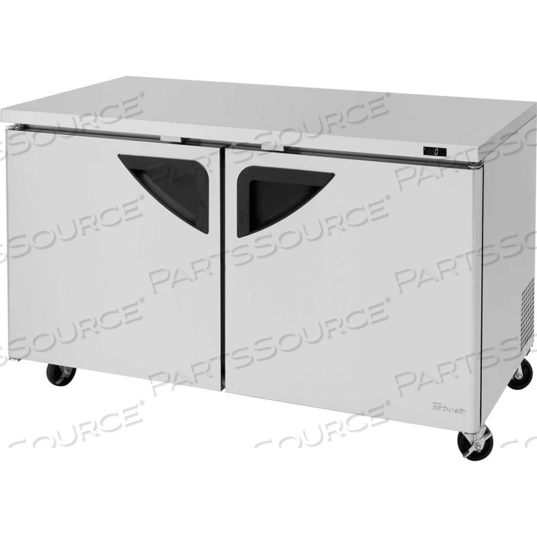 SUPER DELUXE SERIES - UNDERCOUNTER FREEZER 60-1/4"W - 2 DOOR by Turbo Air Inc