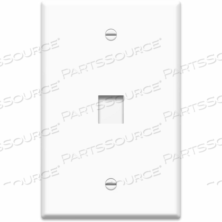 KEYSTONE 1-GANG OVERSIZED WALL PLATE, 1-PORT, WHITE by Legrand KEYSTONE 1-GANG OVERSIZED WALL PLATE, 1-PORT, WHITE by Legrand