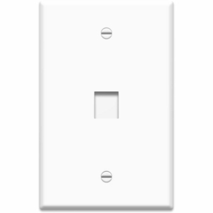 KEYSTONE 1-GANG OVERSIZED WALL PLATE, 1-PORT, WHITE by Legrand KEYSTONE 1-GANG OVERSIZED WALL PLATE, 1-PORT, WHITE by Legrand
