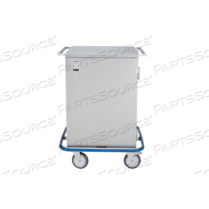 MINI CASE CART 29 5/8"W X 40 1/2"H X 29"D W/(1) S/S WIRE PULLOUT SHELF W/(1) DOOR by Blickman