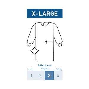 NON-REINFORCED SURGICAL GOWN WITH TOWEL by McKesson