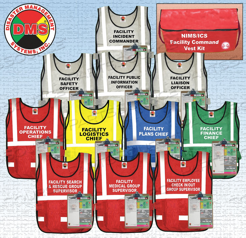 SAFETY VEST FACILITY COMMAND UNIVSL by Disaster Management Systems (DMS)