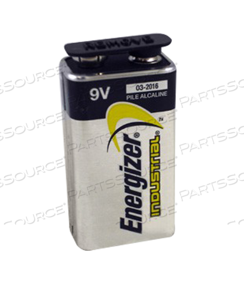 BATTERY, INDUSTRIAL, 9V, ALKALINE, 9V, 600 MAH 