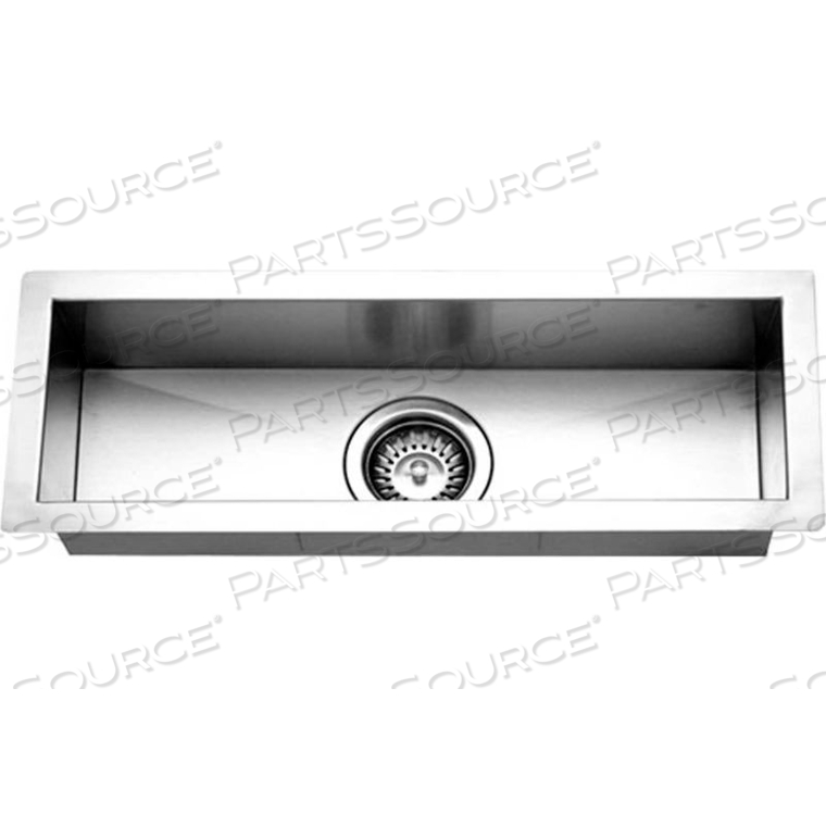 CONTEMPO TROUGH SERIES UNDERMOUNT STAINLESS STEEL BAR/PREP SINK by Houzer Inc CONTEMPO TROUGH SERIES UNDERMOUNT STAINLESS STEEL BAR/PREP SINK by Houzer Inc