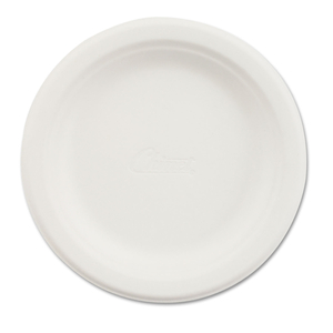 PAPER DINNERWARE, PLATE, 6" DIA, WHITE, 1,000/CARTON by Chinet