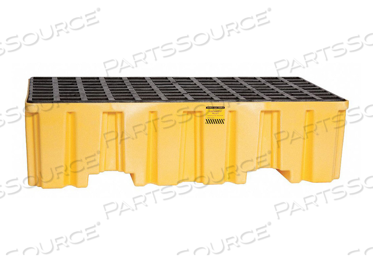 2 DRUM SPILL CONTAINMENT PALLET - YELLOW NO DRAIN by Eagle 2 DRUM SPILL CONTAINMENT PALLET - YELLOW NO DRAIN by Eagle
