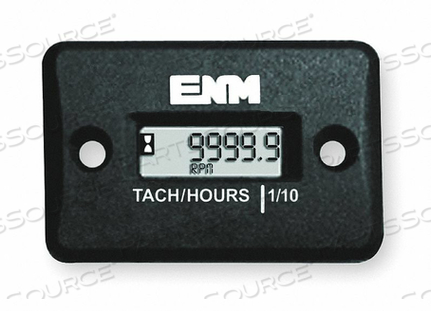 TACHOMETER/HOUR METER LCD SURFACE MOUNT by ENM