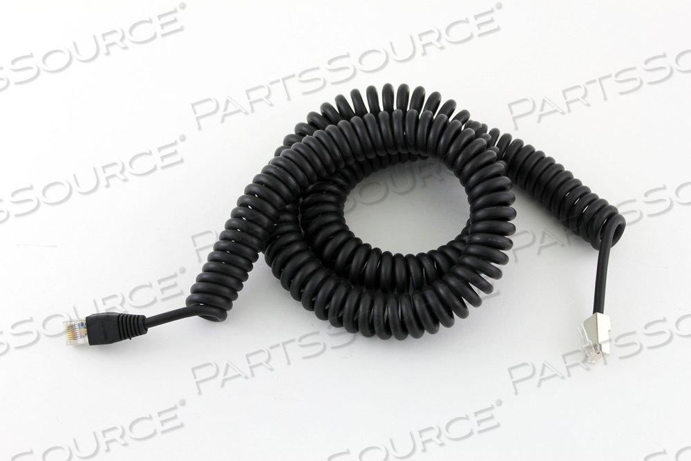 BLACK JACKET COILED CORD 