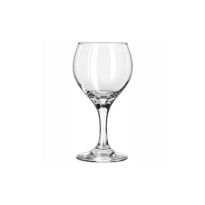 WINE GLASS TEARDROP CLEAR RED 8.5 OZ., 36 PACK by Libbey Glass
