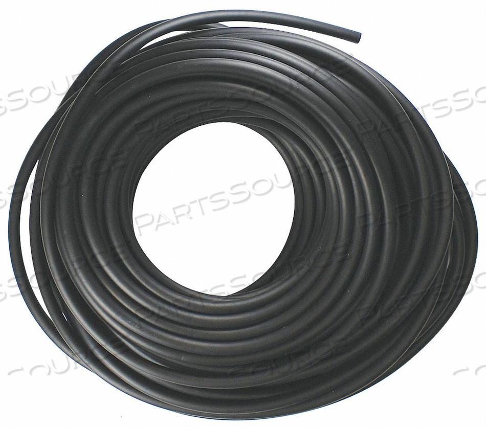 TUBING, TPV, BLACK, 3/8 IN INSIDE DIA, 5/8 IN OUTSIDE DIA, 50 FT OVERALL LG by E. James