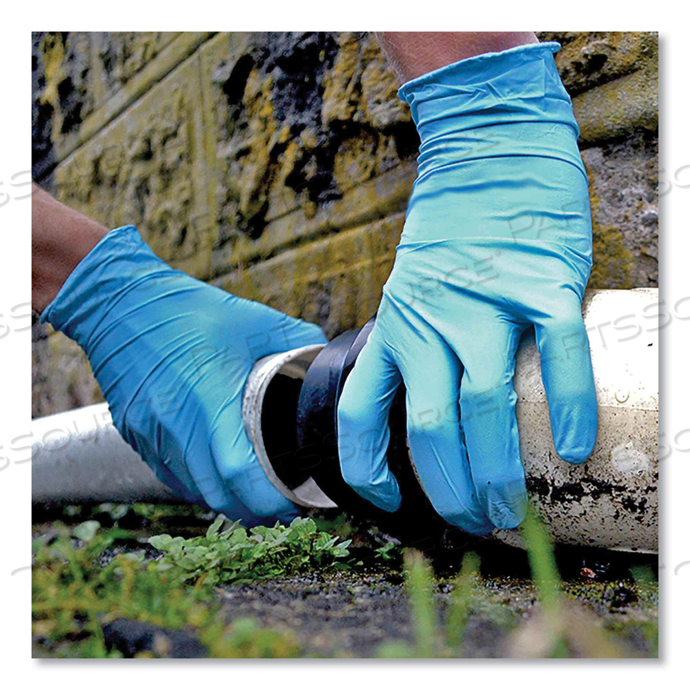 INDUSTRIAL NITRILE GLOVES, POWDER-FREE, 5 MIL, BLUE, X-LARGE, 100 GLOVES/BOX, 10 BOXES/CARTON 