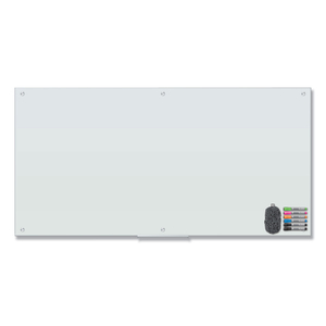 MAGNETIC GLASS DRY ERASE BOARD VALUE PACK, 72 X 36, WHITE by U Brands