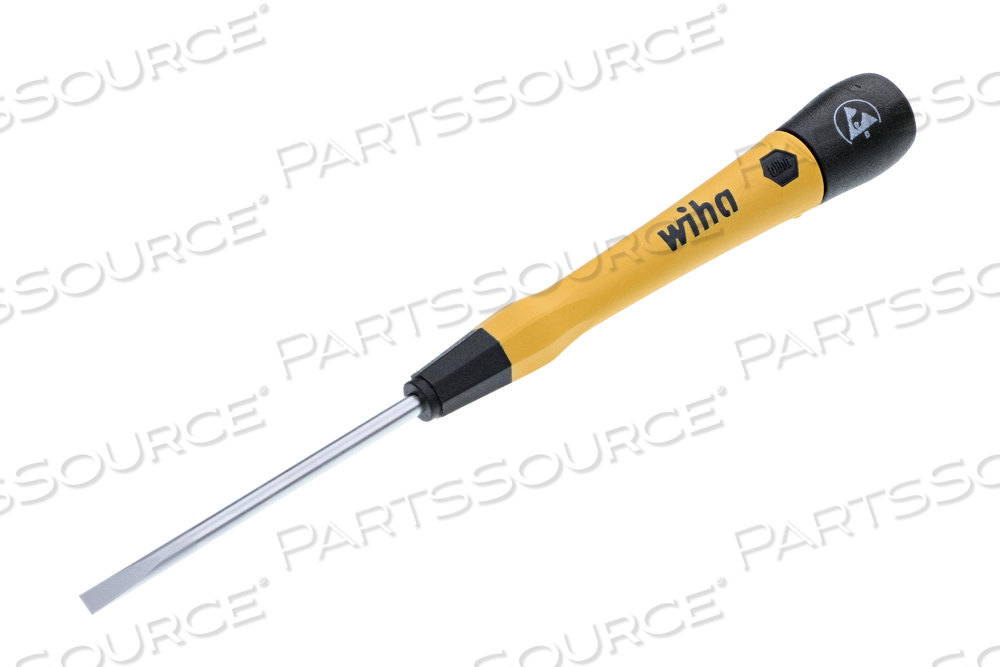 ESD SAFE PICOFINISH PRECISION SCREWDRIVER - SLOTTED 3.5MM X 60MM by Wiha Tools ESD SAFE PICOFINISH PRECISION SCREWDRIVER - SLOTTED 3.5MM X 60MM by Wiha Tools