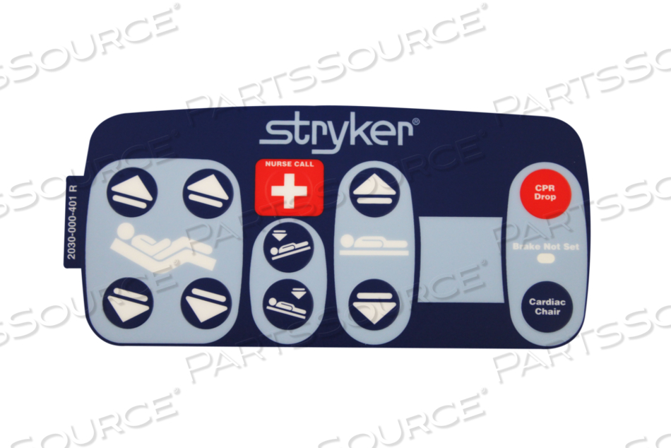 LABEL, NURSE CALL RIGHT STANDARD, FOR MODEL 2031 EPIC II® CRITICAL CARE BED by Stryker Medical LABEL, NURSE CALL RIGHT STANDARD, FOR MODEL 2031 EPIC II® CRITICAL CARE BED by Stryker Medical