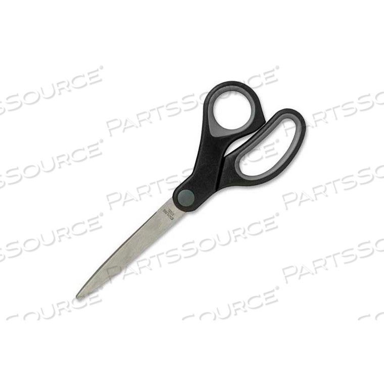 STAINLESS STEEL TRIMMERS, 8"L STRAIGHT, RUBBER HANDLES, BLACK by Sparco Products STAINLESS STEEL TRIMMERS, 8"L STRAIGHT, RUBBER HANDLES, BLACK by Sparco Products