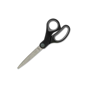 STAINLESS STEEL TRIMMERS, 8"L STRAIGHT, RUBBER HANDLES, BLACK by Sparco Products STAINLESS STEEL TRIMMERS, 8"L STRAIGHT, RUBBER HANDLES, BLACK by Sparco Products