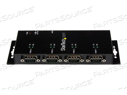 4 PORT USB TO RS232 SERIAL DB9 ADAPTER HUB - SERIAL ADAPTER - USB 2.0 - RS-232 X 4 - BLACK by StarTech.com Ltd. 4 PORT USB TO RS232 SERIAL DB9 ADAPTER HUB - SERIAL ADAPTER - USB 2.0 - RS-232 X 4 - BLACK by StarTech.com Ltd.