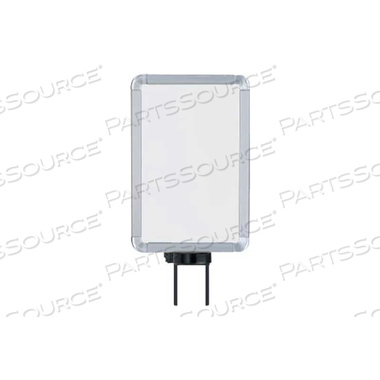 VERTICAL SWIVEL SIGN FRAME, 7" X 11", FOR 7' POSTS, SATIN by Lavi