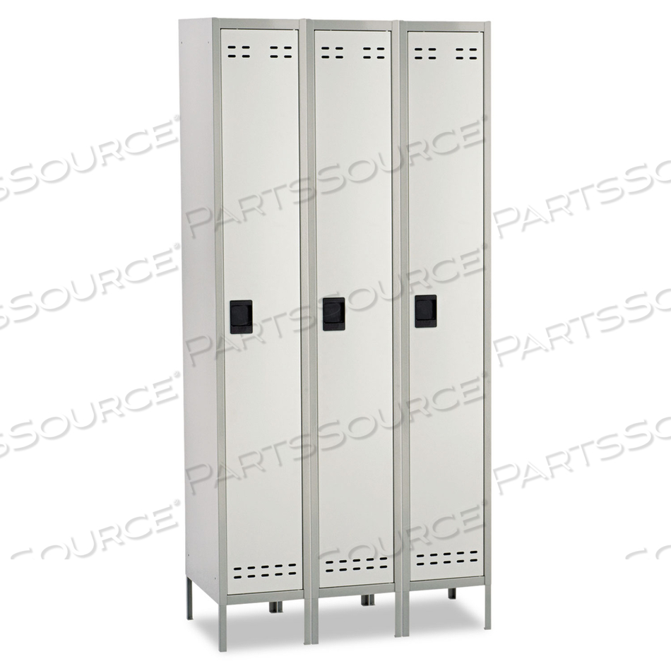 WARDROBE LOCKER LVRD 3 WIDE 1 TIER GRAY by Safco WARDROBE LOCKER LVRD 3 WIDE 1 TIER GRAY by Safco