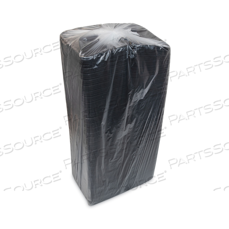 SUPERMARKET TRAY, #4D1, 9.5 X 7 X 1.25, BLACK, FOAM by Pactiv