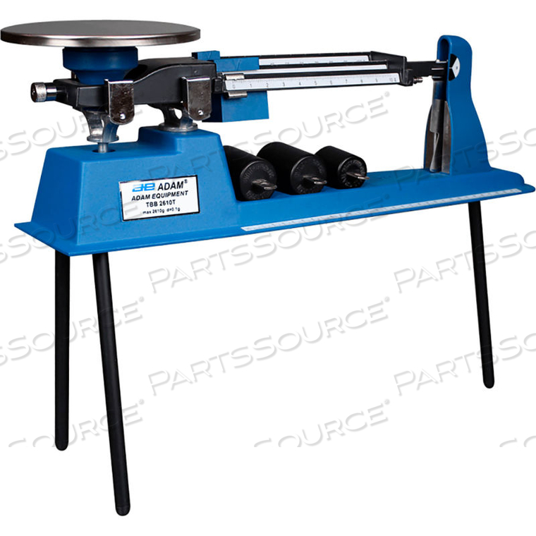 TRIPLE BEAM BALANCE WITH TARE 2610G X 0.1G 6" DIAMETER PLATFORM 