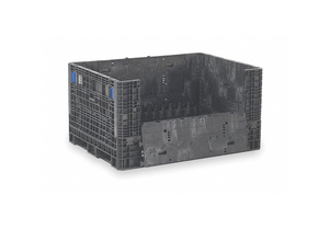 COLLAPSIBLE CONTAINER 62-1/2 IN L BLACK by Lewisbins